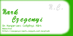 mark czegenyi business card